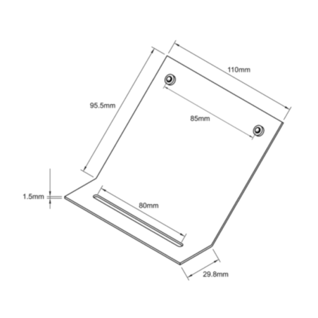 AKCP Kit de montage 45° par le haut pour LCD-TMP