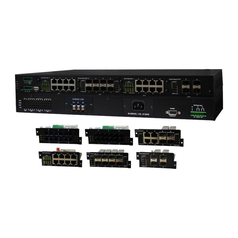 4x double vitesse SFP Module (pour slot 4)