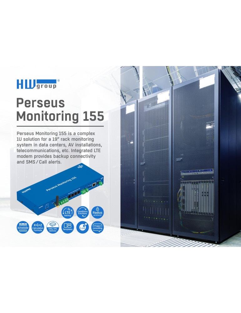 HW-group Perseus Monitoring 155 | Boîtier surveillance data center LTE