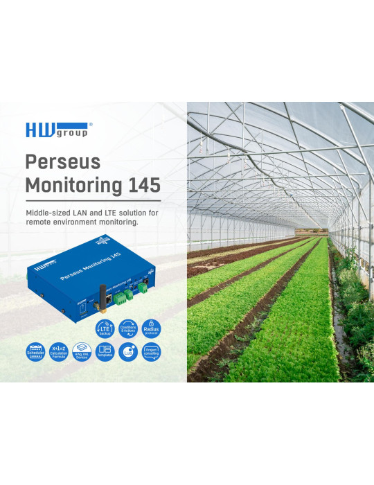 HW-group Perseus Monitoring 145 Tset | Boîtier LTE + 4 ports RJ11