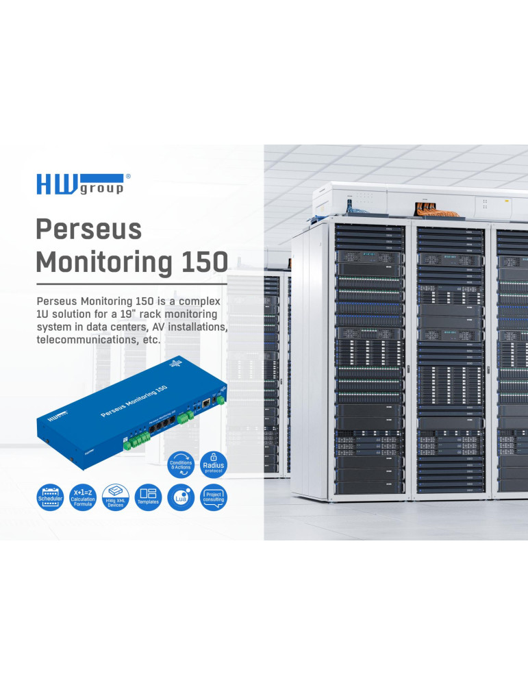 HW-group Perseus Monitoring 150 Rack Tset | Supervision Datacenter