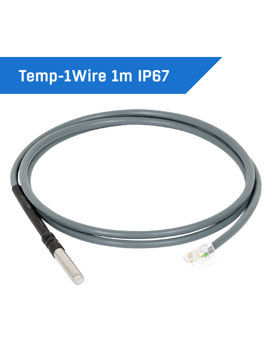 HW-group 1WR-Temp IP67 1m - Capteur température étanche RJ11