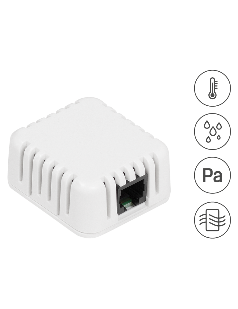 HW-group 1WU-HTPVoC B1 - Capteur 4-en-1 bus 1-Wire RJ11