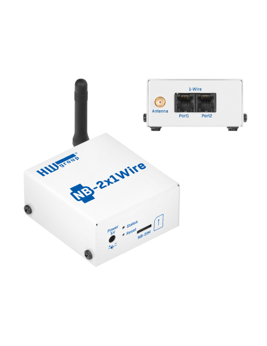 HW-group NB-2x1Wire Tset subscribed | Boîtier IoT NB-IoT 2 RJ11