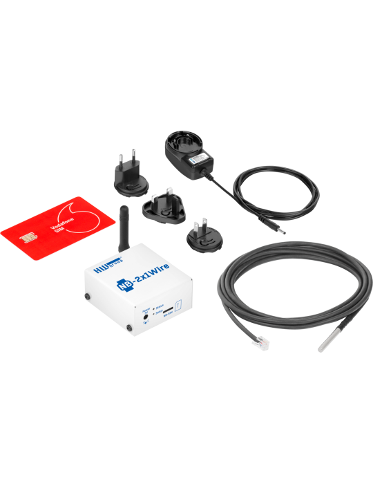 HW-group NB-2x1Wire Tset subscribed | Boîtier IoT NB-IoT 2 RJ11
