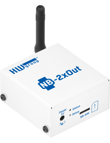 HW-group NB-2xOUT SET subscribed - Boîtier IoT NB-IoT 2 relais 2