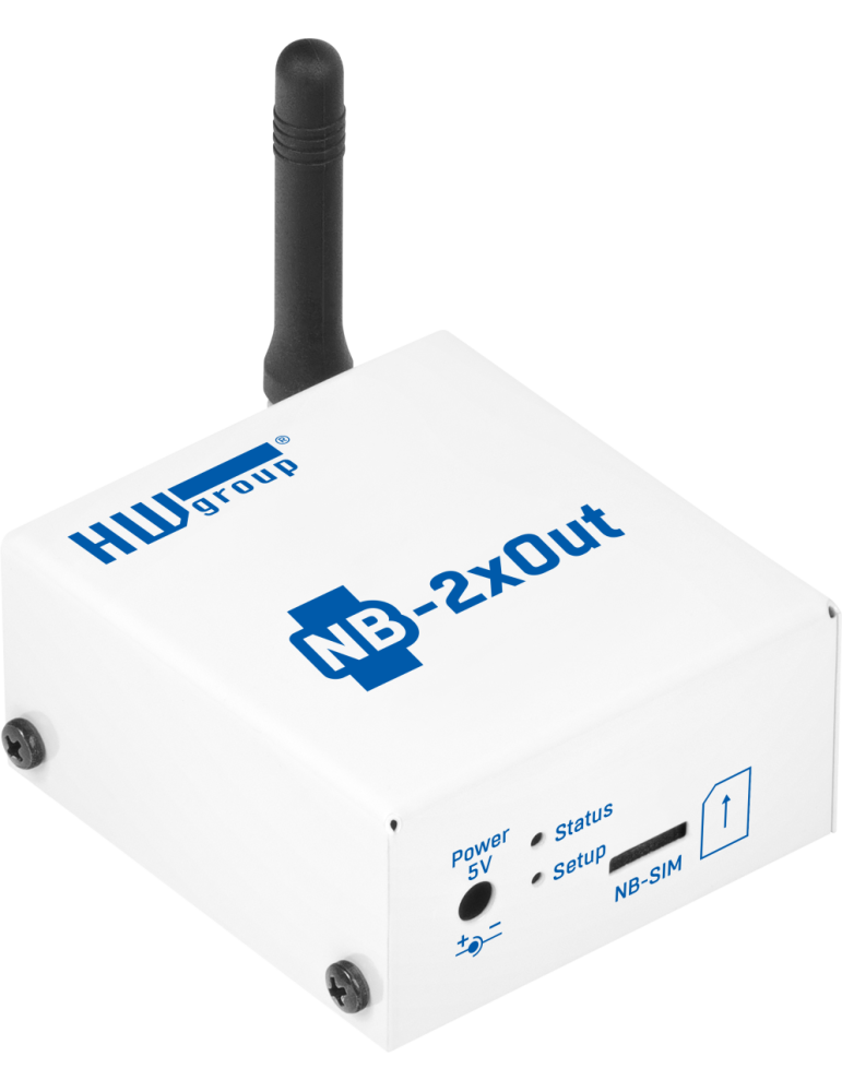 HW-group NB-2xOUT SET subscribed - Boîtier IoT NB-IoT 2 relais