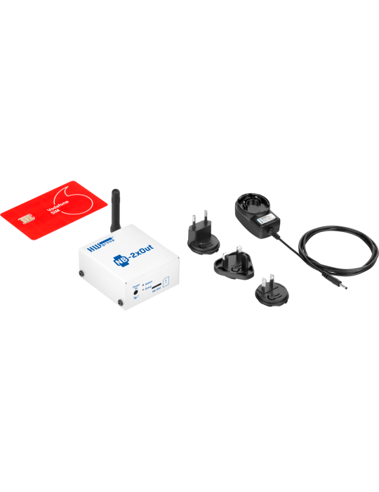 HW-group NB-2xOUT SET subscribed - Boîtier IoT NB-IoT 2 relais
