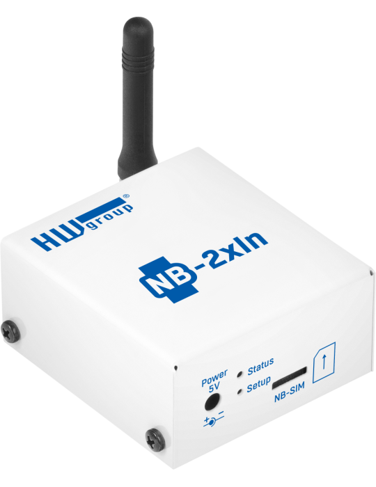 HW-group NB-2xIN SET subscribed : Boîtier NB-IoT 2 entrées