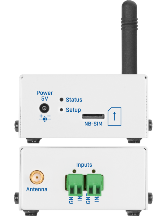 HW-group NB-2xIN SET subscribed : Boîtier NB-IoT 2 entrées