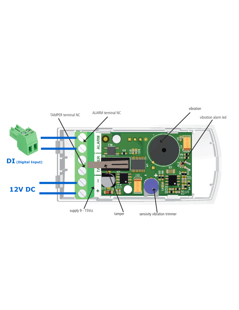 HW-group Vibration detector SS14-v2 - Détecteur de vibrations