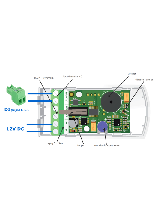 HW-group Vibration detector SS14-v2 - Détecteur de vibrations