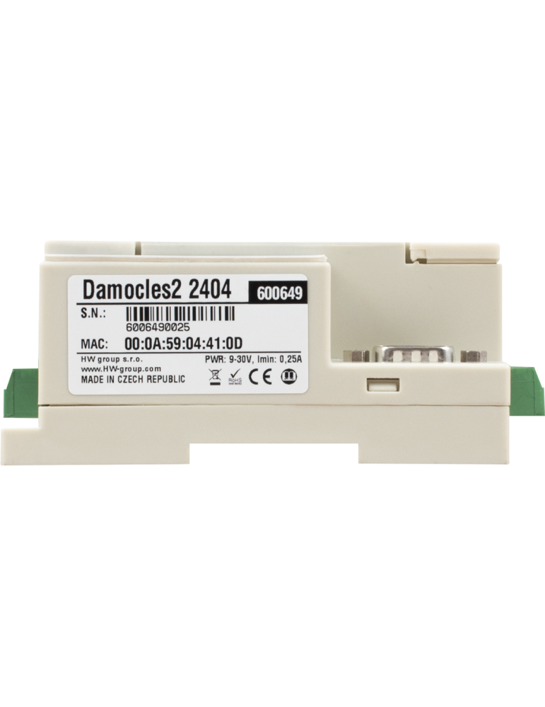 HWgroup Damocles2 2404 - Boîtier 24 entrées I/O + 4 relais IP
