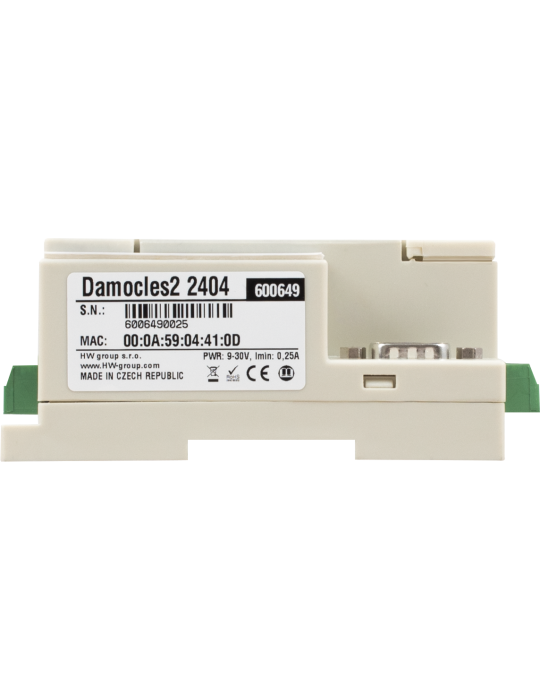 HWgroup Damocles2 2404 - Boîtier 24 entrées I/O + 4 relais IP