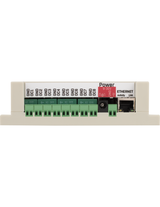 HWgroup Damocles2 1208 | Boîtier 12 entrées 8 sorties SNMP Modbus