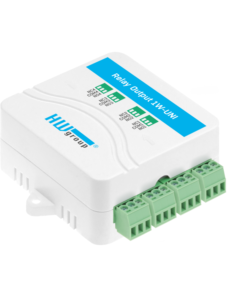 HWgroup Relay Output 1W-UNI - Expanseur 4 relais 1-Wire