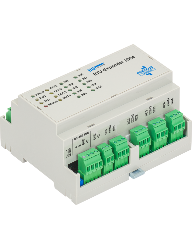 HW-group RTU-Expander 1004 - Module d'extension I/O Modbus RTU