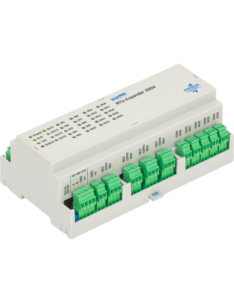 HW-group RTU-Expander 2004 - Extension E/S Modbus RTU DIN