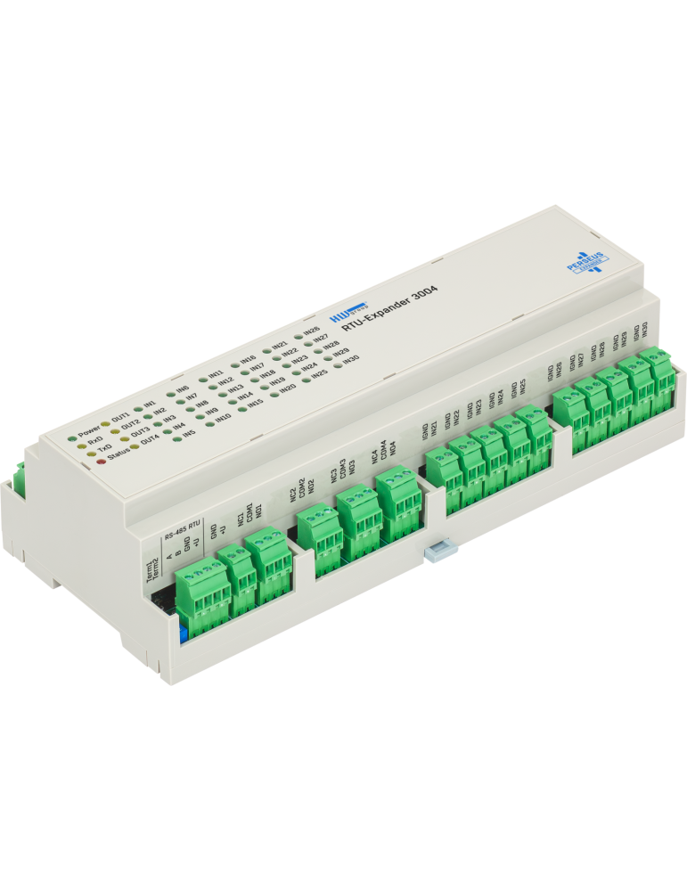 HW-group RTU-Expander 3004 : extension I/O DIN 30 entrées 4 relais