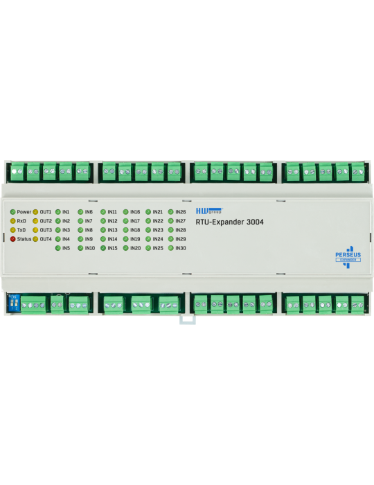 HW-group RTU-Expander 3004 : extension I/O DIN 30 entrées 4 relais