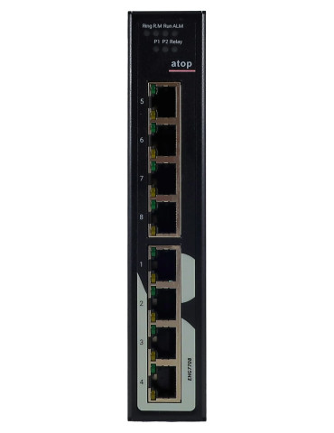 Switch Atop EHG7708 - 8 ports Gigabit Ethernet industriel managé