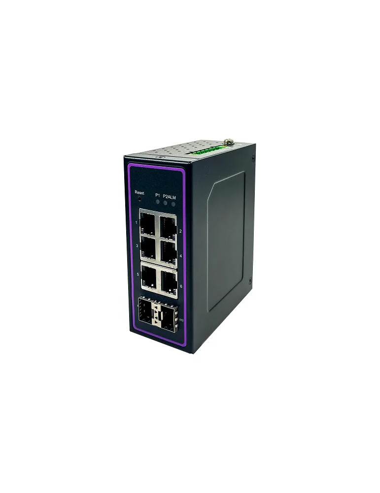 Switch industriel Atop NSG3308-2SFP | 6 ports + 2 SFP