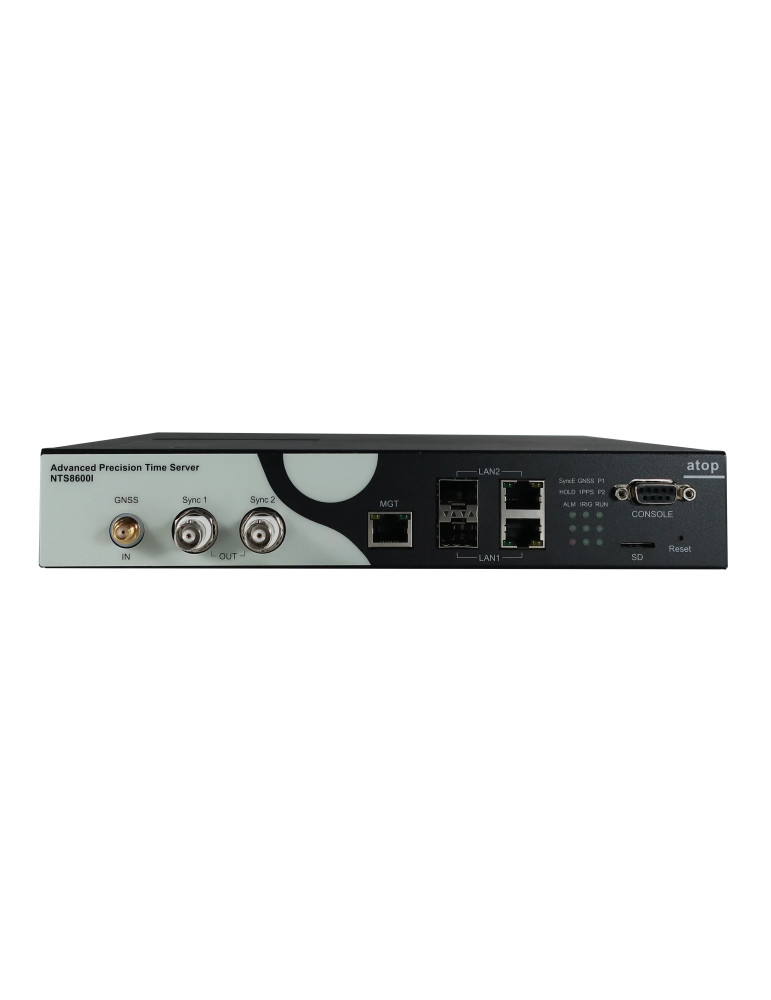 Atop NTS8600I-DC serveur NTP grandmaster PTP IEC 61850-3 HV