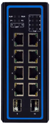 Switch industriel Atop EHG6410-8PoE-2SFP-24V non administrable