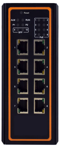 Switch Atop EHG6508-8PoE-24V Gigabit PoE 8 Ports Industriel
