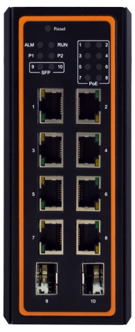 Switch Atop EHG6510-8PoE-2SFP-24V | 8 ports PoE+ Gigabit 2 SFP