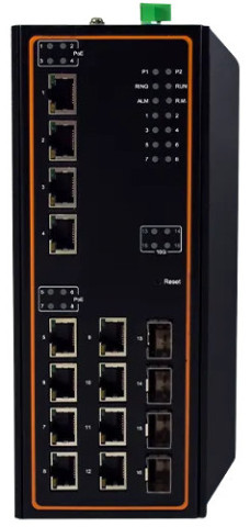 Switch Atop EHG7516-4SFP-410GSFP Gigabit 12 ports + 8 SFP