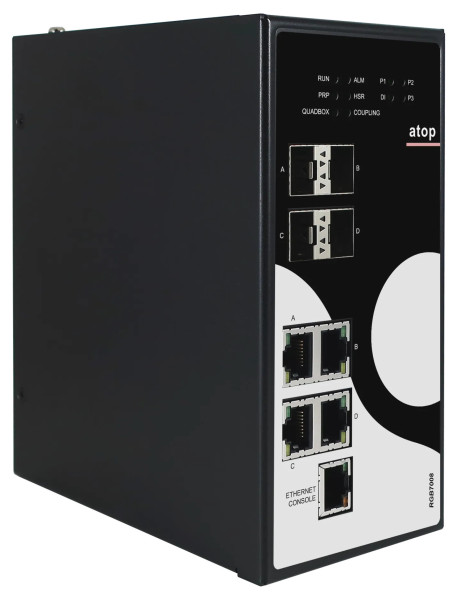 Atop RGB7008-DC : switch industriel non manageable 8 ports