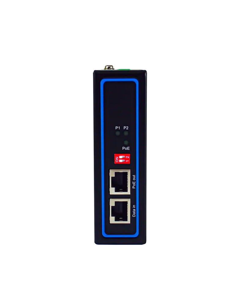Injecteur PoE+ industriel Atop IJG7001 12V 30W DIN-Rail IP30