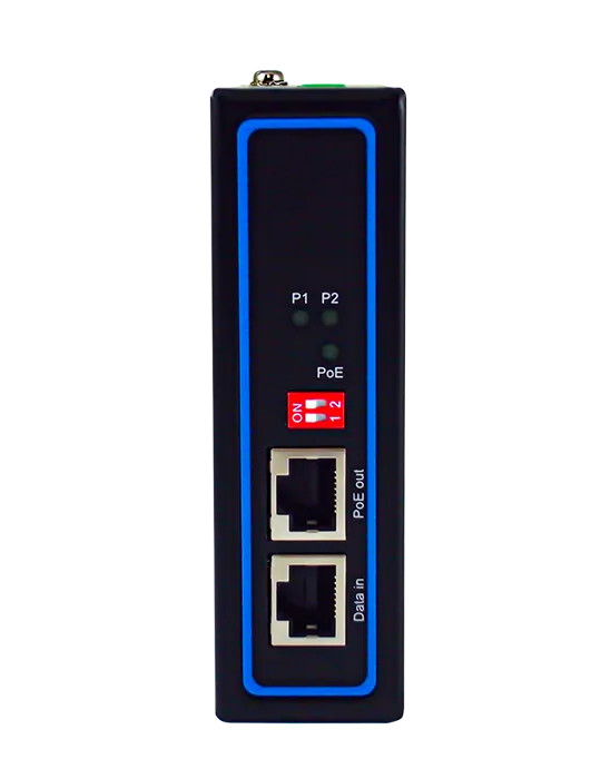 Injecteur PoE+ industriel Atop IJG7001 12V 30W DIN-Rail IP30