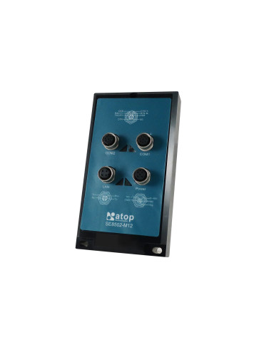 Atop SE8502-M12 : convertisseur série IP68 2 ports RS-232/422/485