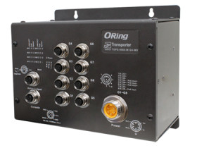 Oring TGPS-9080-M12A-MV | Switch PoE Gigabit M12 EN50155 110VDC