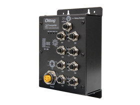 Oring TGXPS-1080-M12-24V | Switch PoE 8 ports M12 EN50155