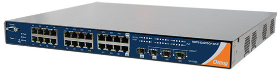 Oring RGPS-92222GCP-NP-P | Switch PoE 26 ports Gigabit manageable