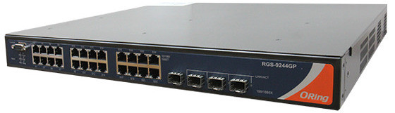 Oring RGS-9244GP-EU | Switch 28 ports Gigabit manageable rack 19"