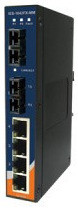 Oring IES-1042FX-MM-SC | Switch 4 ports + 2 ports fibre MM 2km SC