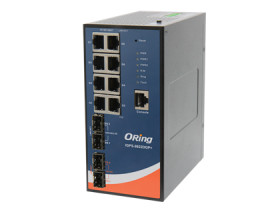 Oring IGPS-9822DGP+ | Switch PoE+ 8 ports Gigabit + 2.5G/10G SFP