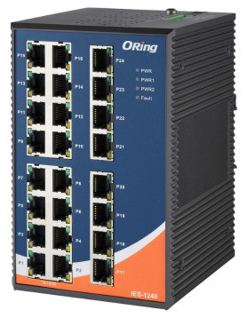 Oring IES-1240 : switch Ethernet industriel 24 ports 10/100