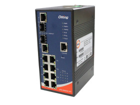Oring IPS-3082GC-AT switch PoE manageable 8FE+2G combo