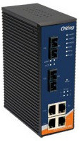 Oring IPS-2042FX-SS-SC | Switch PoE 4 ports + 2 FX monomode 30km