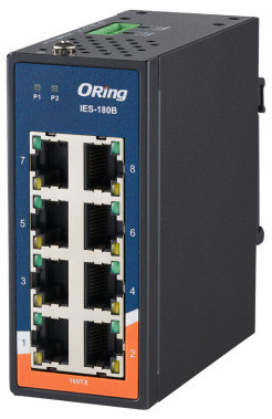 Oring IES-180B : switch Ethernet industriel 8 ports Fast Ethernet
