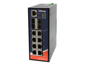 Oring IGS-9084GP-LA : switch manageable 8GE + 4 SFP Gigabit