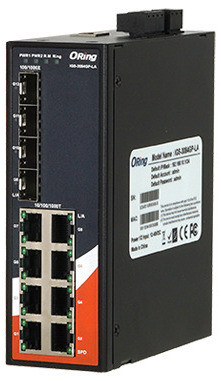 Oring IGS-3084GP-LA - Switch manageable 8 ports Gigabit + 4 SFP