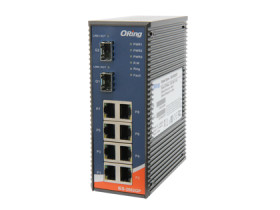 Oring IES-3082GP - Switch manageable 8 ports + 2 SFP Gigabit