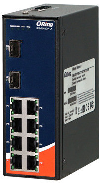 Oring IES-3082GP-LA Switch manageable 8 ports Fast Ethernet 2 SFP