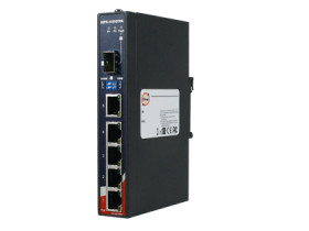 Oring IGPS-1411GTPA | Switch PoE 4 ports Gigabit + SFP slim DIN